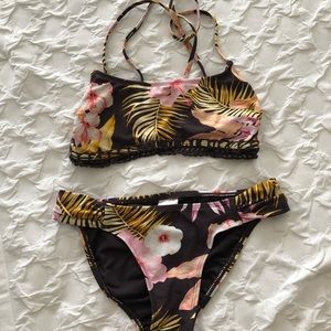 Floral Crochet Bikini PERFECT CONDITION!!